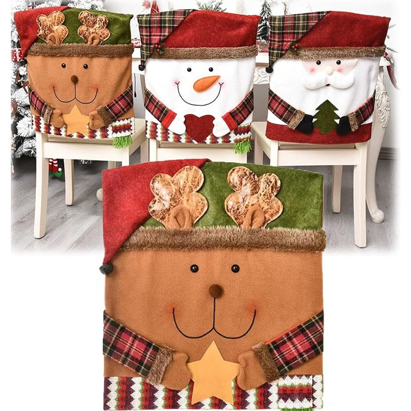 Christmas Chair Covers – Festive Santa, Snowman &amp; Reindeer Designs