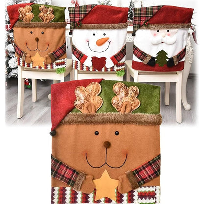 Christmas Chair Covers – Festive Santa, Snowman &amp; Reindeer Designs