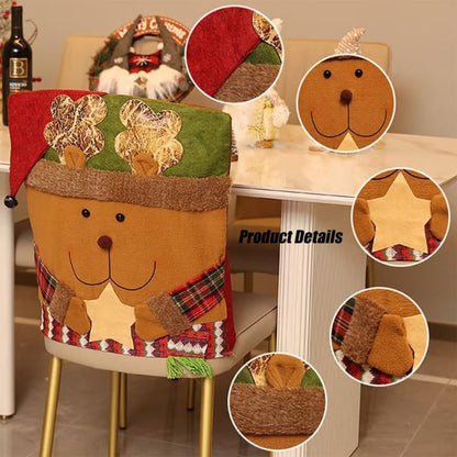 Christmas Chair Covers – Festive Santa, Snowman &amp; Reindeer Designs