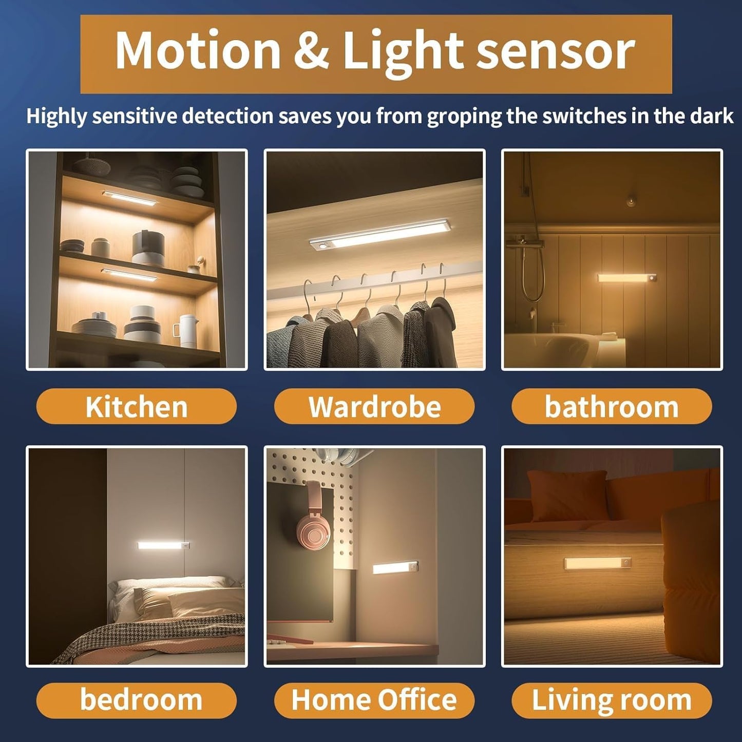 Glowvy™ Motion Sensor Light Bar - Rechargeable Illumination That Lights Up Life’s Dark Corners