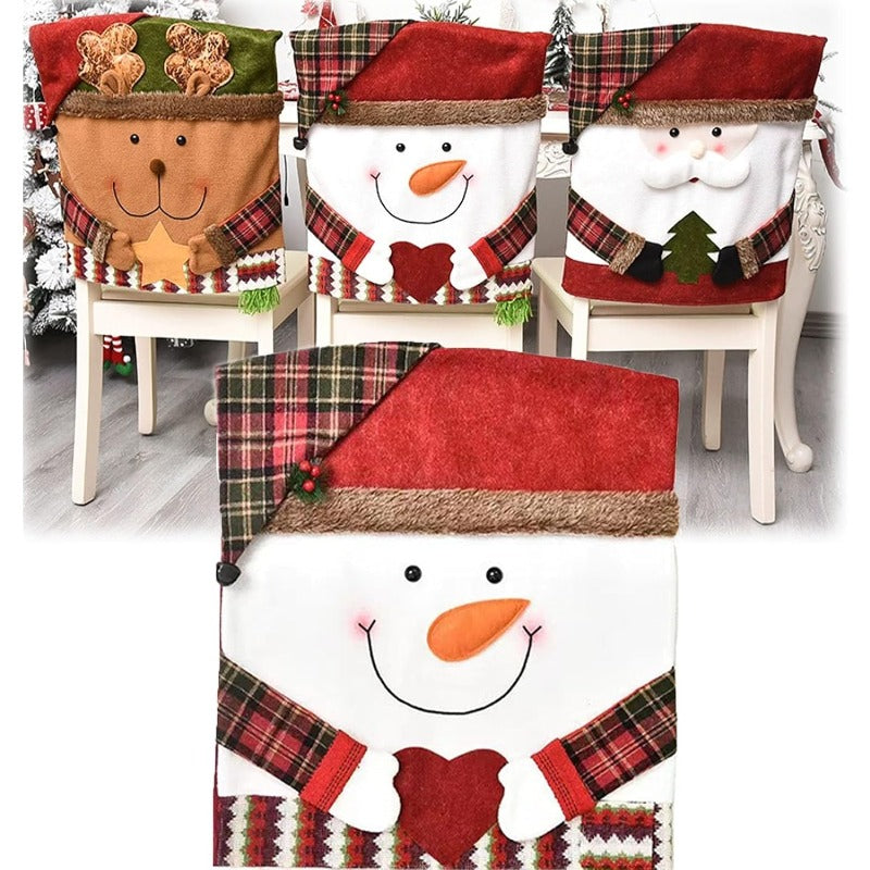 Christmas Chair Covers – Festive Santa, Snowman &amp; Reindeer Designs